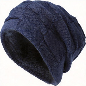Men’s Slouchy Beanie with Soft Fleece Lining for Winter Warmth