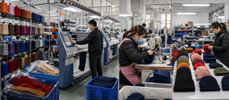What does the beanie manufacturing process really look like?